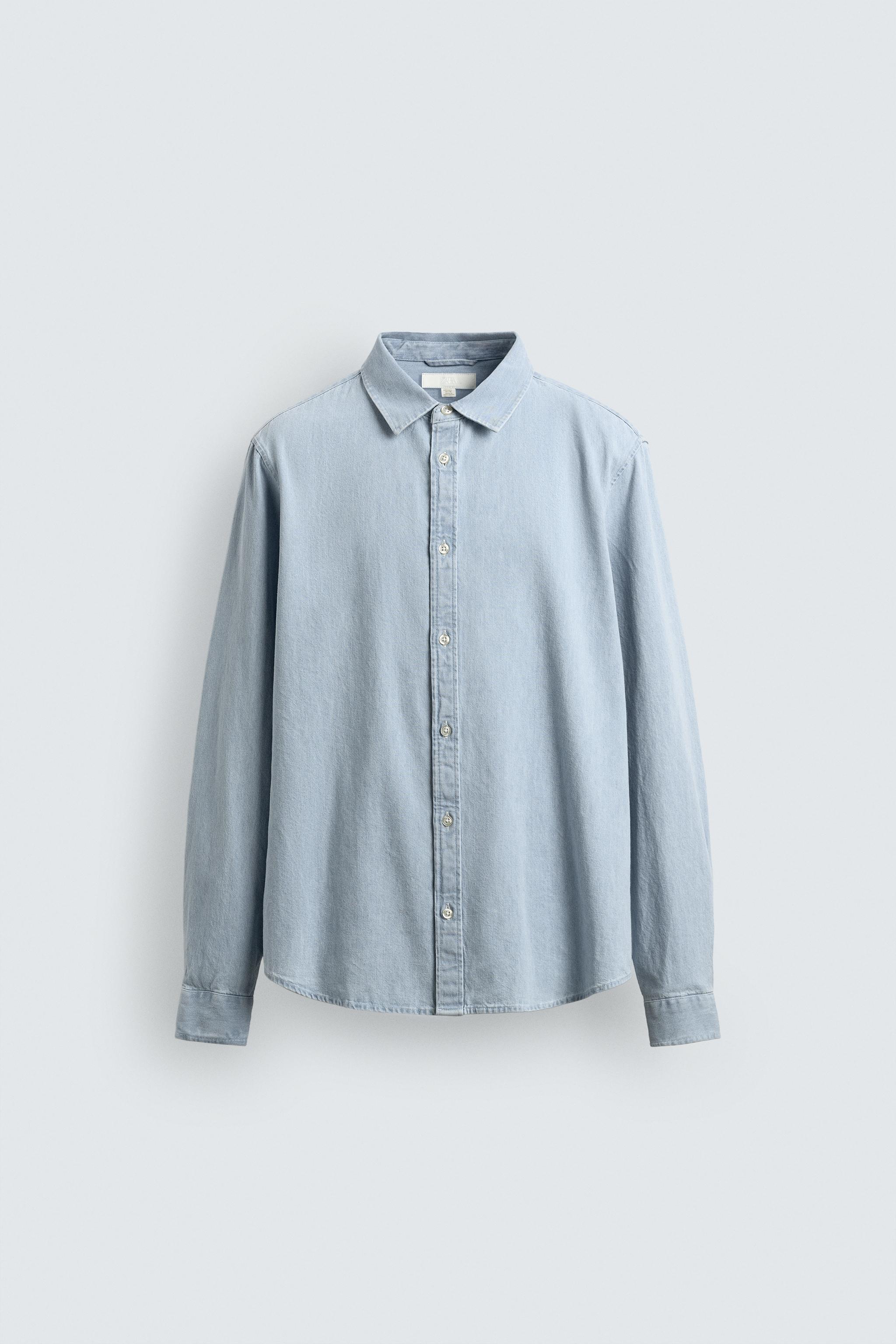 CHEMISE EN DENIM DÉLAVÉE